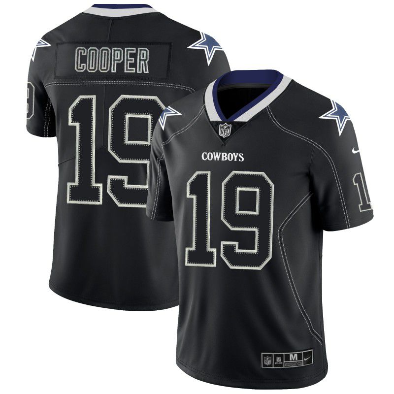 Men Dallas cowboys #19 Cooper Nike Lights Out Black Color Rush Limited NFL Jerseys->los angeles dodgers->MLB Jersey